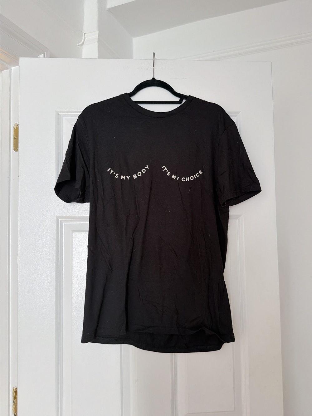 Black Graphic Tee - It's My Body It's My Choice